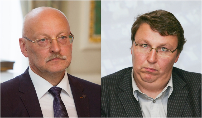 Rimvydas Valatka (kairėje) ir Vytautas Bruveris