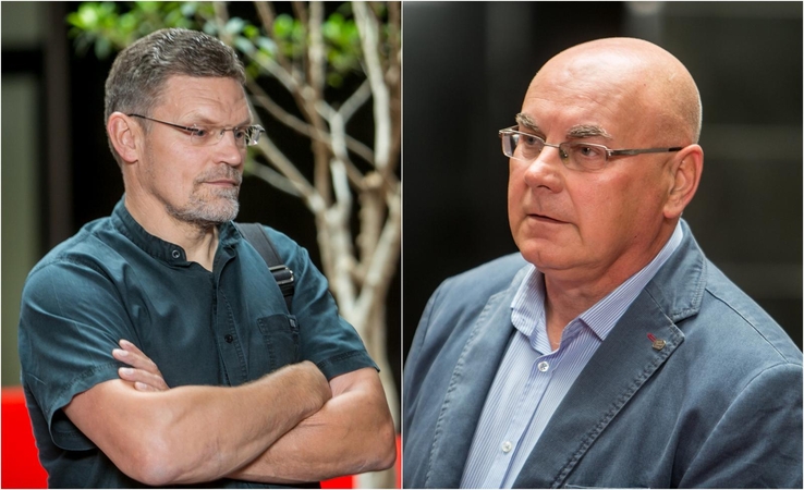 K. Povilaitis (kairėje) ir R. Pudževelis