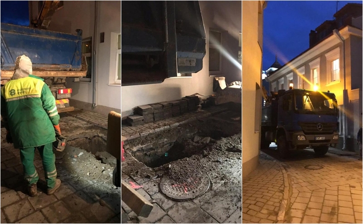 Kauno senamiestyje – vandentiekio avarija