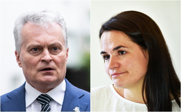 Gitanas Nausėda ir Sviatlana Cichanouskaja