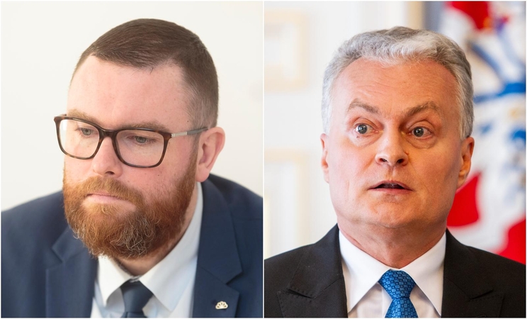 Marius Dubnikovas (kairėje) ir Gitanas Nausėda