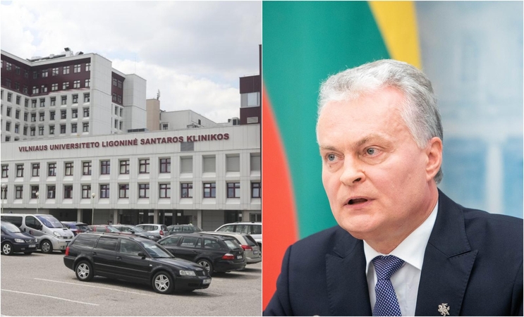 G. Nausėda Santaros klinikose pasitikrino sveikatą