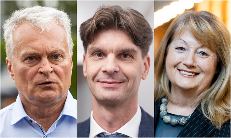Iš kairės: Gitanas Nausėda, Ignas Vėgėlė, Vilija Blinkevičiūtė