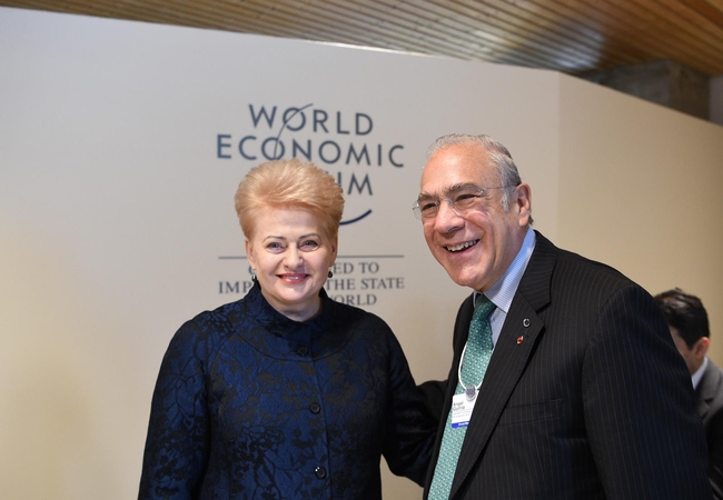Dalia Grybauskaitė ir Angelis Gurria