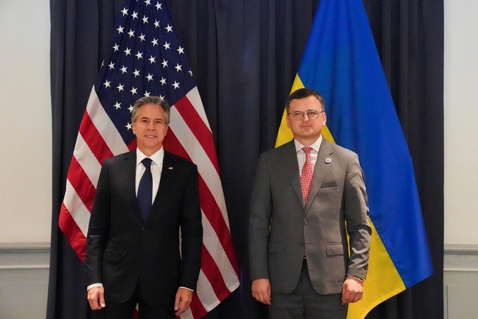 Iš kairės: Antony Blinkenas ir Dmytro Kuleba