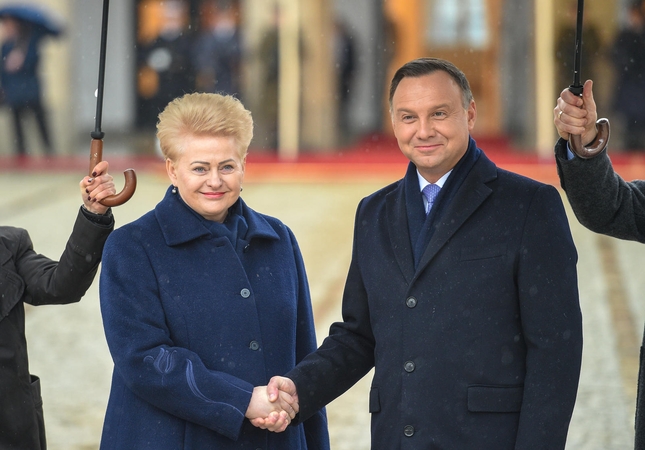Lietuvos ir Lenkijos prezidentai žada aktyviau bendradarbiauti gynybos srityje