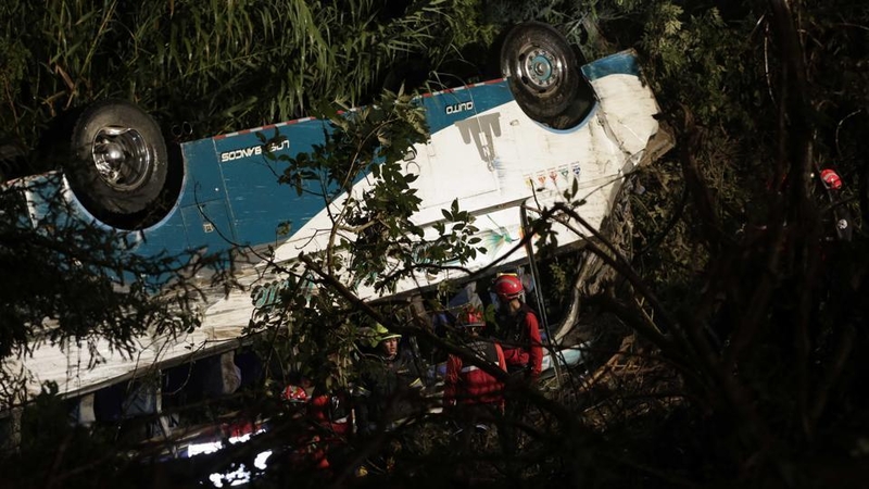 Ekvadore per autobuso avariją žuvo 11 žmonių