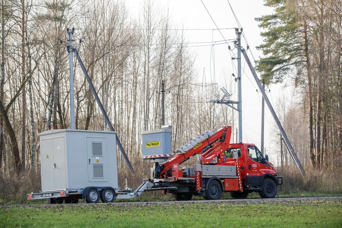ESO mobili transformatorinė padės greičiau atstatyti elektros tiekimą gyventojams