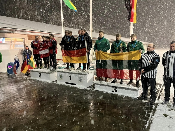Lietuvos sportininkams – Europos bavariško akmenslydžio metimų į tolį čempionato bronza