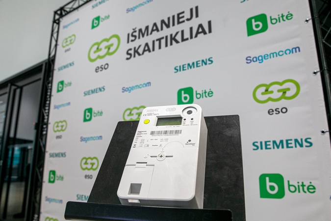 ESO diegs daugiau kaip milijoną išmaniųjų elektros skaitiklių