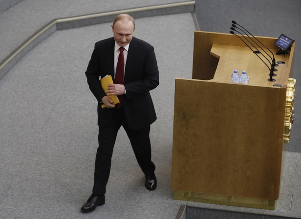 Didėja protestas prieš V. Putino pasilikimą valdžioje