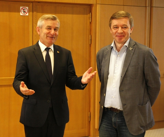 Viktoras Pranckietis ir Ramūnas Karbauskis