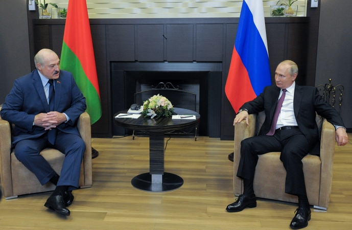 Aliaksandras Lukašenka ir Vladimiras Putinas