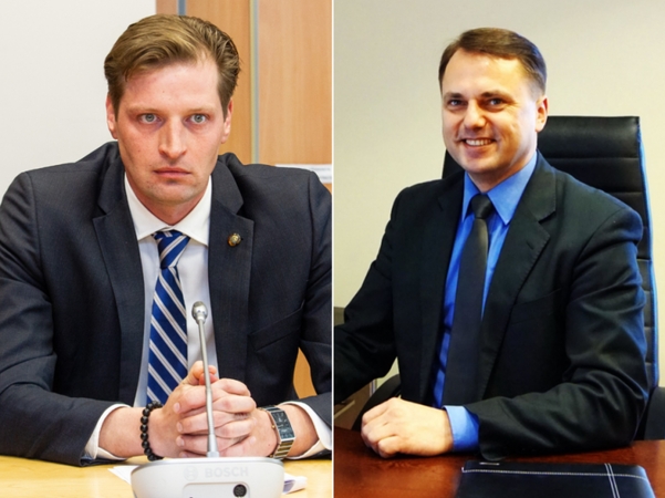 Kęstutis Mažeika (kairėje) ir Vaidas Laukys