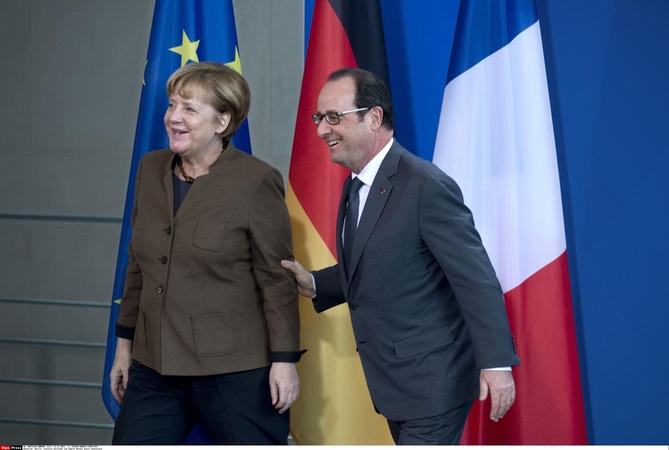 A. Merkel ir F. Hollande'as