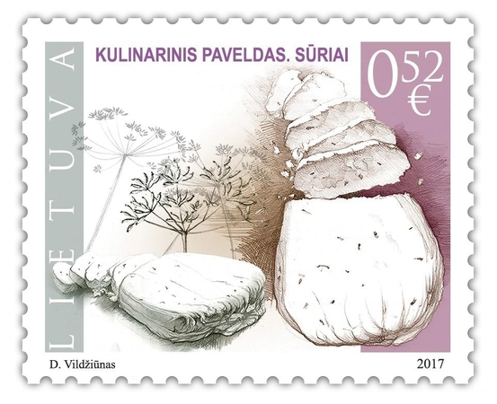 Lietuviškas varškės sūris po pasaulį keliaus pašto ženklais