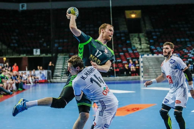 Lietuvos rankininkai po atkaklios kovos nusileido pasaulio čempionams prancūzams