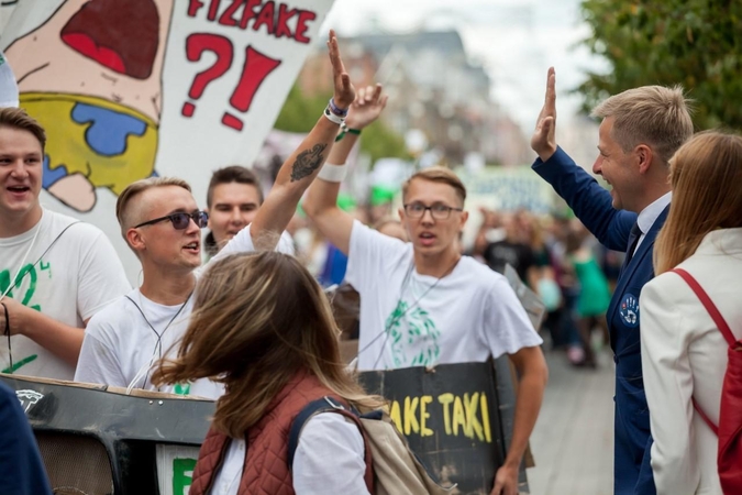 Sostinės meras Rugsėjo 1-ąją kvietė jaunimą savo idėjas įgyvendinti Vilniuje