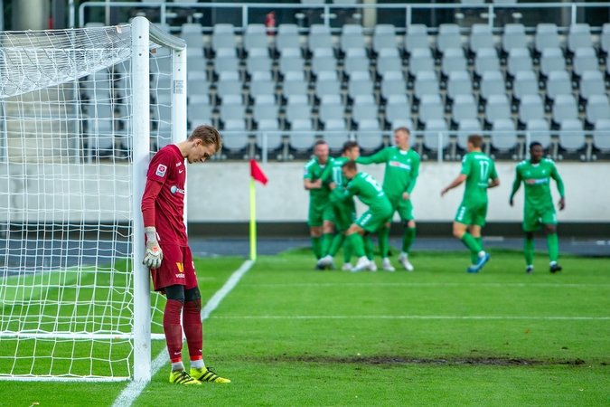 Futbolininkai nenuvylė savo naujo trenerio 