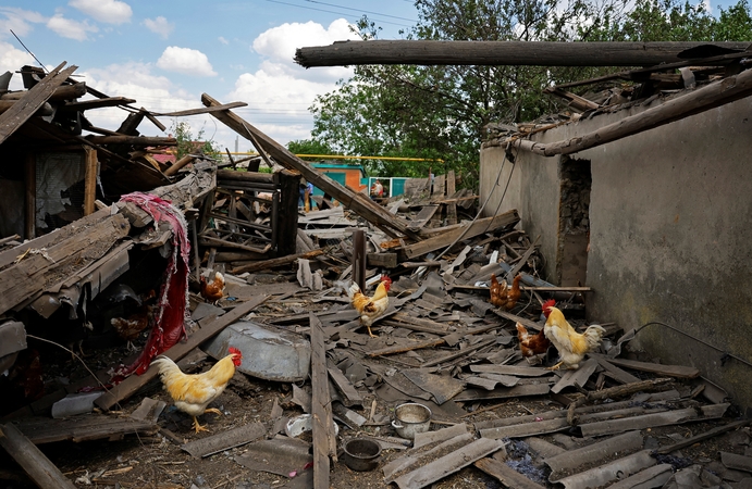 Pirmadienį fronte Ukrainoje vyko 73 susirėmimai