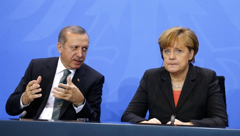 A. Merkel ir R. T. Erdoganas ragina JT vieningiau rūpintis Sirijos pabėgėlių likimu