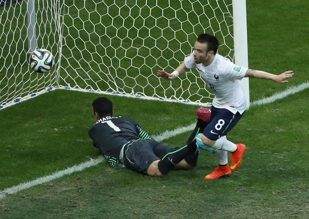 Pasaulio futbolo čempionate - įvarčių lietus: Prancūzija - Šveicarija 5:2