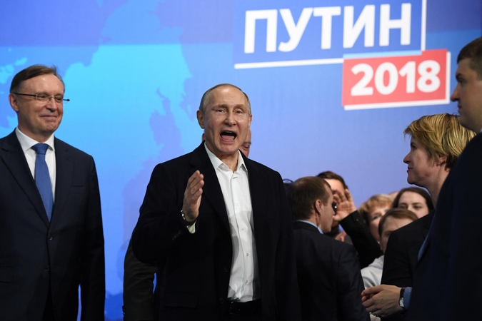 Rusijos prezidento rinkimai: V. Putinas užsitikrino ketvirtąją kadenciją
