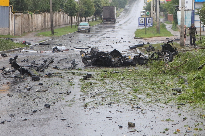Per sprogimą automobilyje žuvo prorusiškas Ukrainos kaimo lyderis
