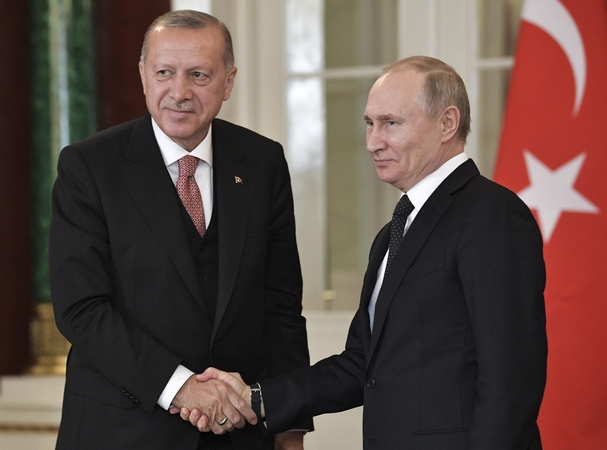 Recepas Tayyipas Erdoganas ir Vladimiras Putinas