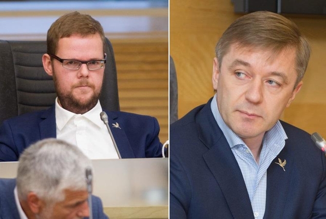 Justas Džiugelis ir Ramūnas Karbauskis