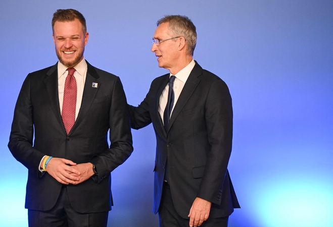 Gabrielius Landsbergis ir Jensas Stoltenbergas