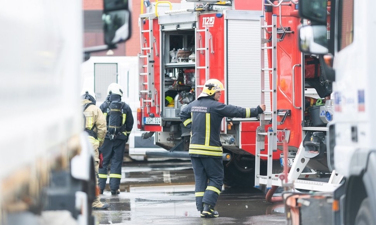 Telšiuose per gaisrą žuvo žmogus 