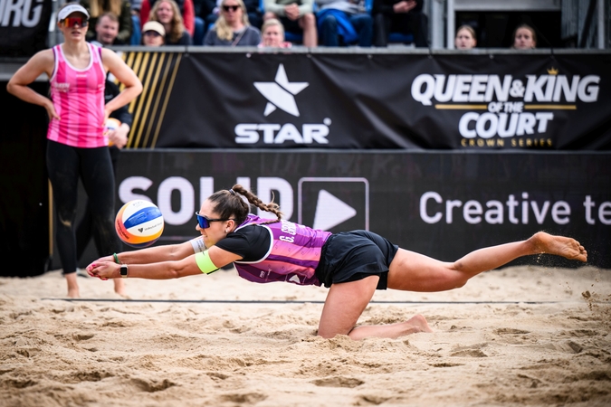 Dumbauskaitė ir Grudzinskaitė „Queen & King of the Court“ turnyre liko per žingsnį nuo finalo