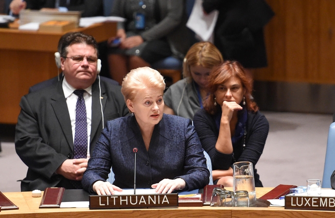 JT kalbėdama apie terorizmą D. Grybauskaitė atkreipė dėmesį ir į grėsmes Europoje