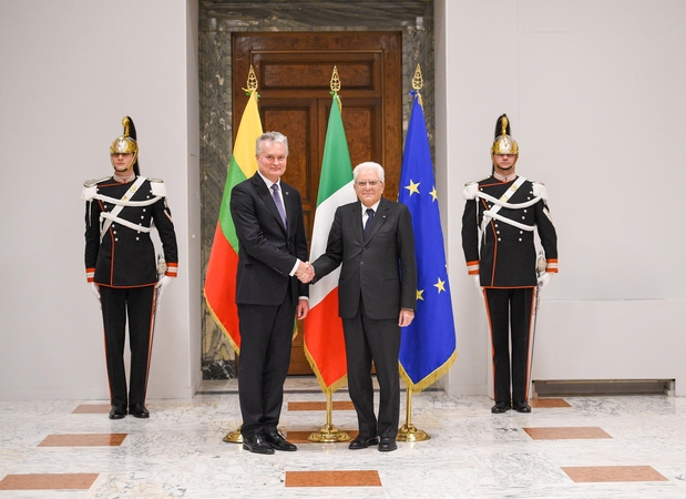 Gitanas Nausėda ir Sergio Mattarella