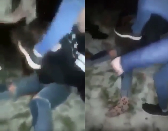 Kaune paaugliai be gailesčio talžė merginą (vaizdo įrašas)