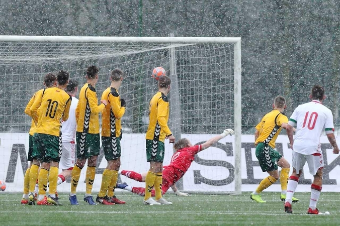 Lietuvos jaunimo futbolo rinktinė nusileido baltarusiams
