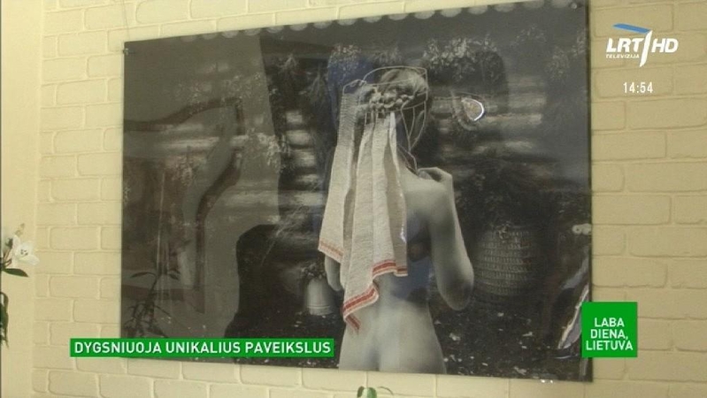 Tekstilininkė auditoriją pavergė siuvinėtais fotoplastikiniais paveikslais