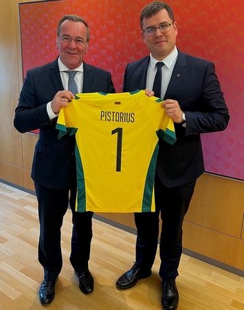 Borisas Pistorius ir Laurynas Kasčiūnas
