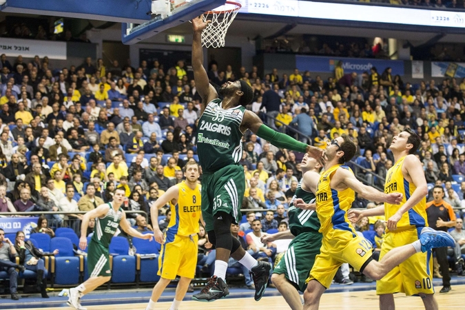 Tel Avive "Žalgiris" turėjo pripažinti solidžiau žaidusio "Maccabi" pranašumą