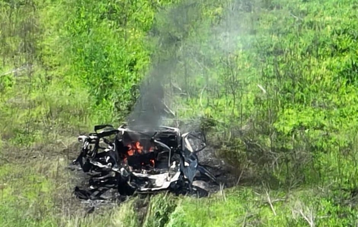 Charkivo srityje rusai raketa pataikė į automobilį, žuvo keturi civiliai gyventojai