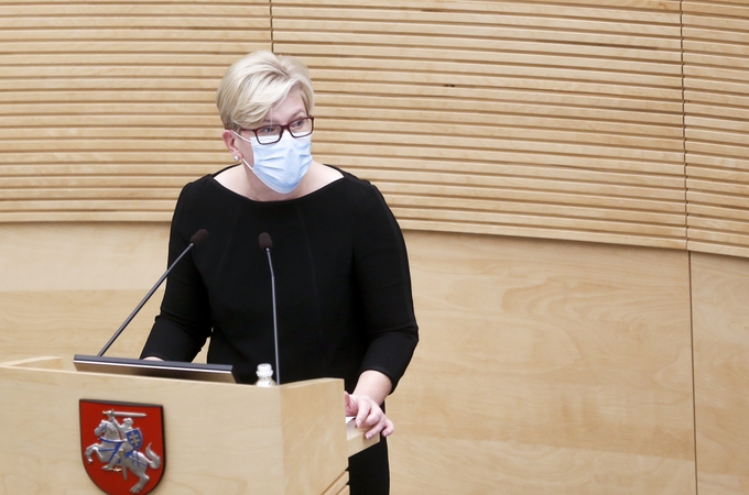 I. Šimonytė: nemanau, kad naujosios Vyriausybės programa galėtų reikšmingiau atsispindėti biudžete 