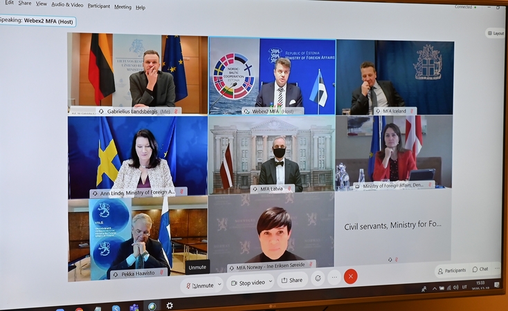 Užsienio reikalų ministrų susitikime G. Landsbergis ragino remti Baltarusijos pilietinę visuomenę