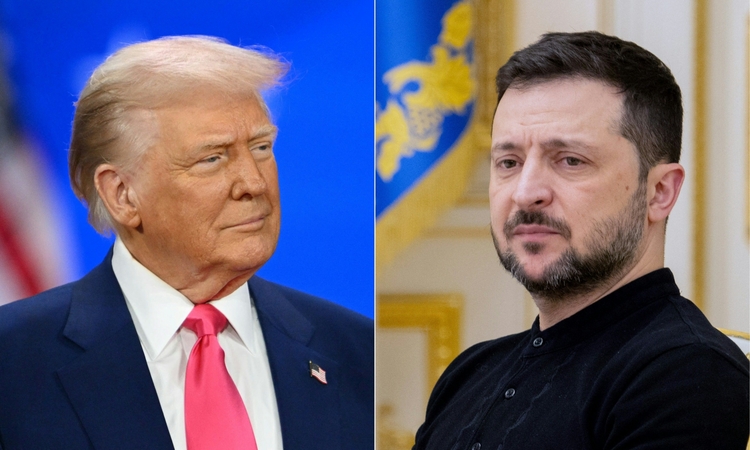 Donaldas Trumpas ir Volodymyras Zelenskis