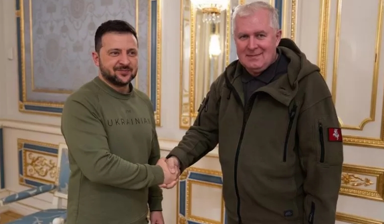 Volodymyras Zelenskis ir Arvydas Anušauskas