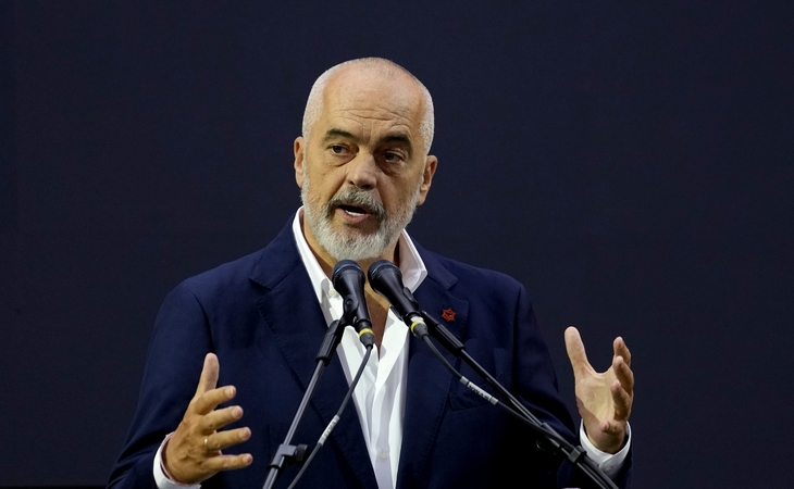 Albanijos premjeras Edi Rama