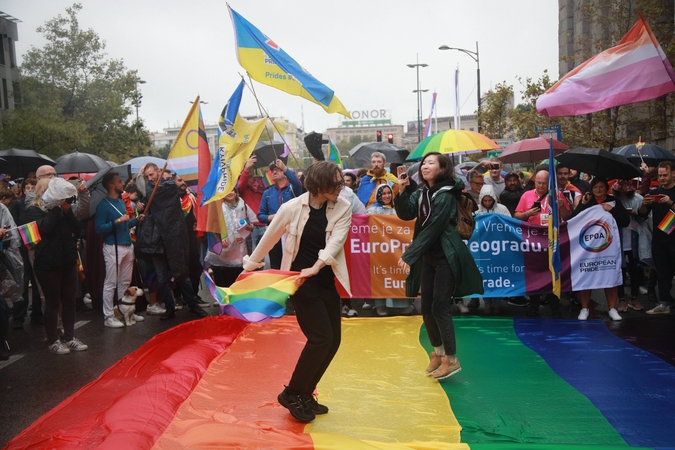 Belgrade per uždraustas „EuroPride“ eitynes suimti 87 žmonės 