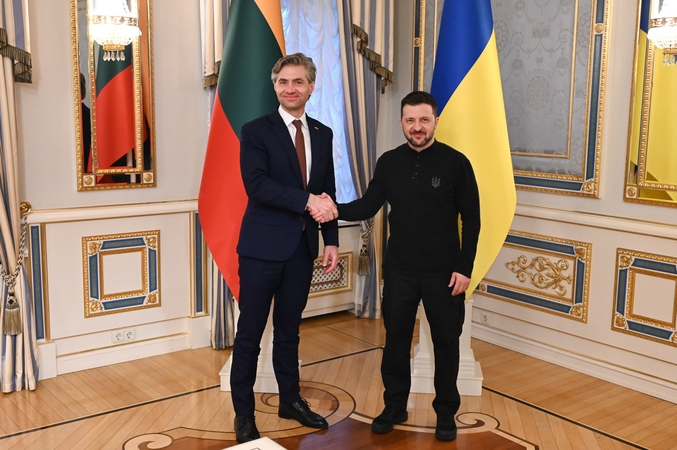 Kęstutis Budrys ir Volodymyras Zelenskis