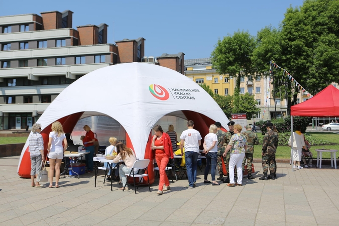 Klaipėdiečiai aktyviai aukojo kraujo