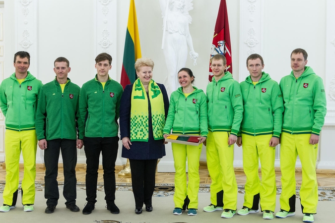 Prezidentės palinkėjimas olimpiečiams: garbingai atstovaukite Lietuvai